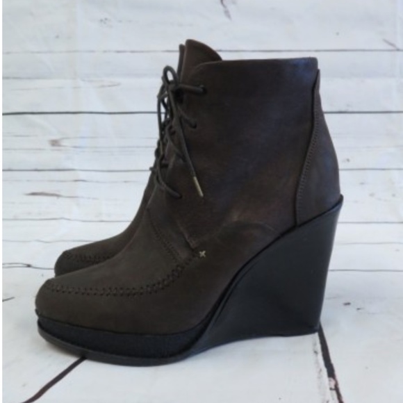 rag & bone Shoes - Rag & Bone Wedge RARE Leather Platform Boots NEW 8